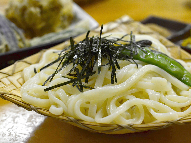 水沢うどんのざるうどん